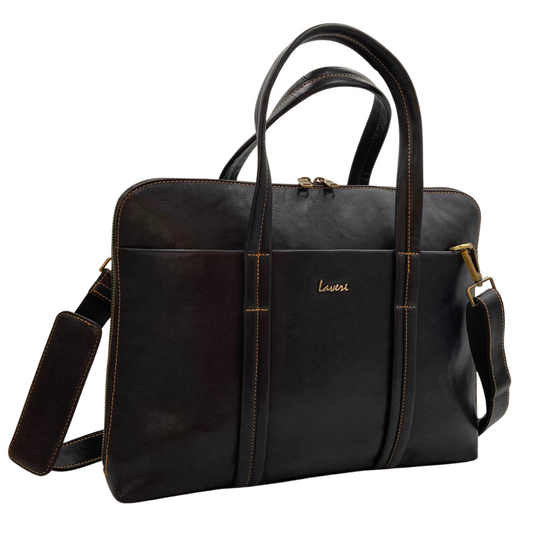 Expandable Leather Laptop Organiser Premium  # 2920