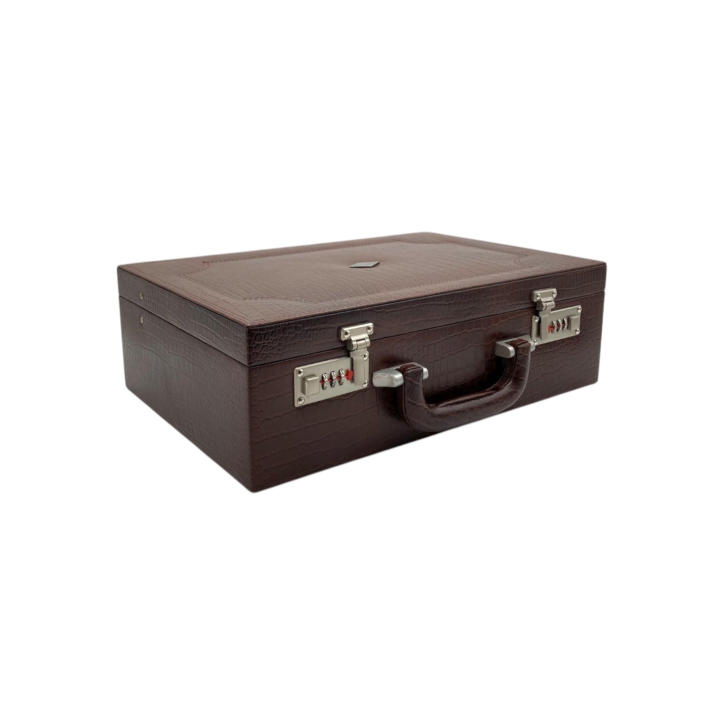 Leather Brief case Double Lock, Perfume box and Document Bag
