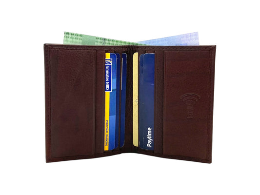 Slim Photo-ID Bifold Cards & Cash Wallet # RFID 1274AM
