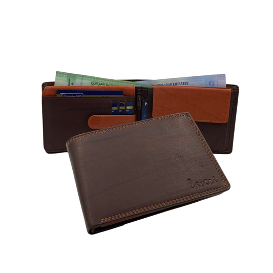 Antq, Smooth Leather Wallet With Inside Leather Lining  # 1510