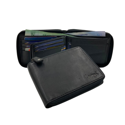 Fullzip leather mens Wallet #1406CZ