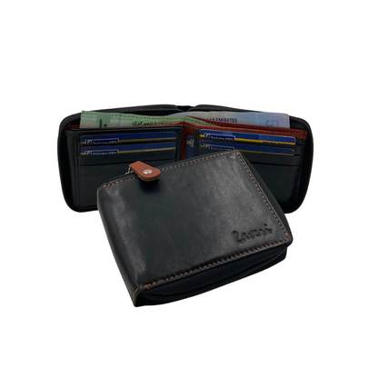 Fullzip leather mens Wallet #1426Z