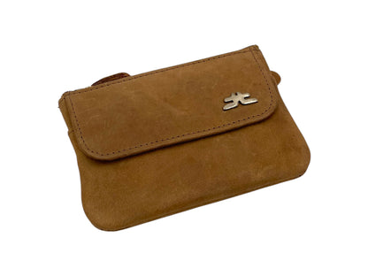 Slim Travel Top Zipper Cards, Cash, Coins & Key Wallet RFID # 1814