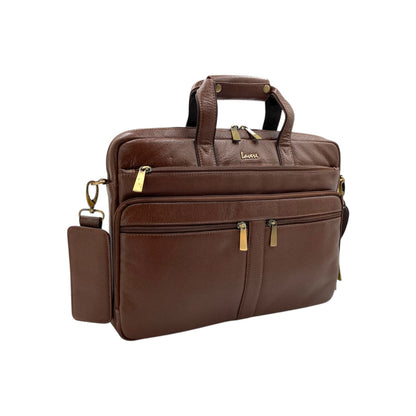 Explorer Premium Big Leather Office Laptop Bag #2888