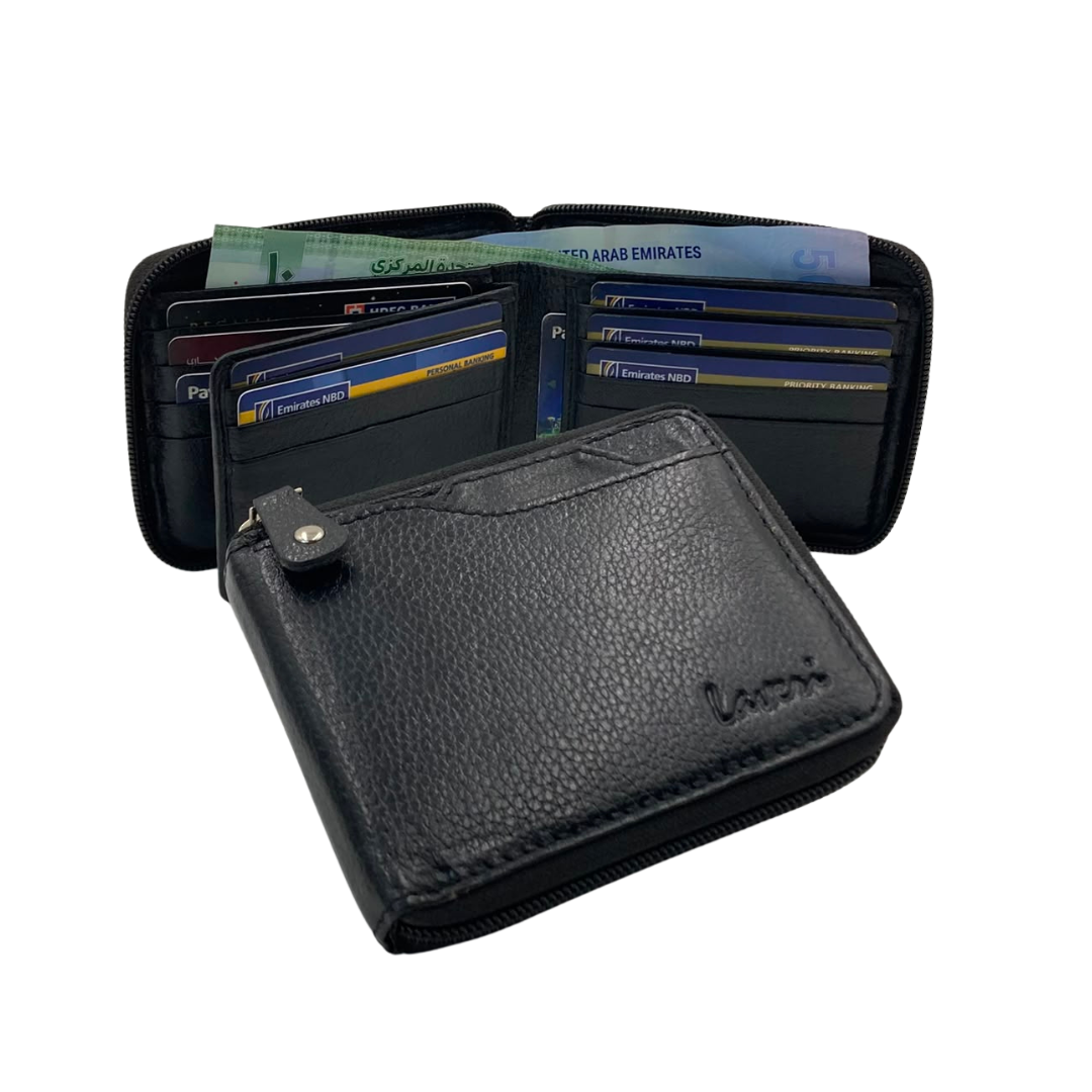 Fullzip leather mens Wallet #4094NZ