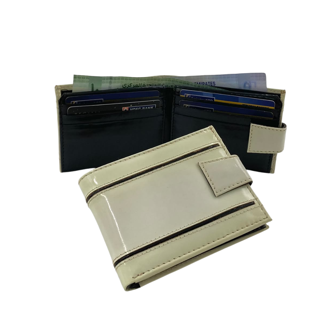 Classic Men's Waterproof Bifold Leather Wallet with Flip ID Window #1729 L (D.L.)
