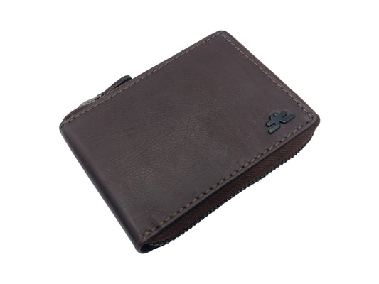 VIP Full Zip RFID Men's Wallet , Multiple Card Bifold Wallet # 1013Z