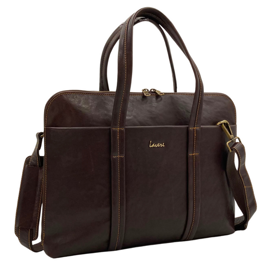 Expandable Leather Laptop Organiser Premium  # 2920