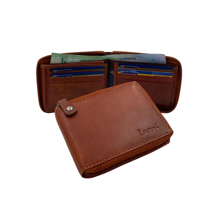 Fullzip leather mens Wallet #1426Z
