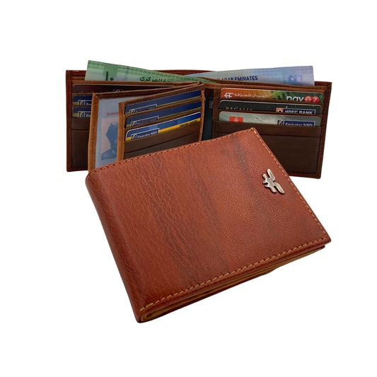 Antq Leather Wallet Inside Leather Lining  # 983A