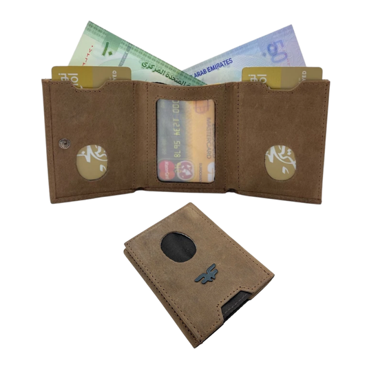 Trifold Wallet Compact Size # 4520 [Button]