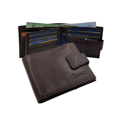 Antq, Smooth Leather Wallet With Inside Leather Lining # 1005L