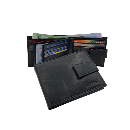 Antq, Smooth Leather Wallet Inside Leather Lining  # 983AL