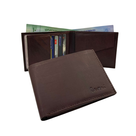 Antq, Smooth Leather Wallet With Inside Leather Lining # 1890C