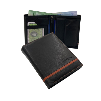Standing Mens Collection Bi-Fold Wallet # 621C
