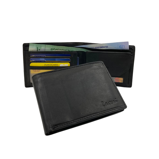 Antq, Smooth Leather Wallet With Inside Leather Lining  # 1357