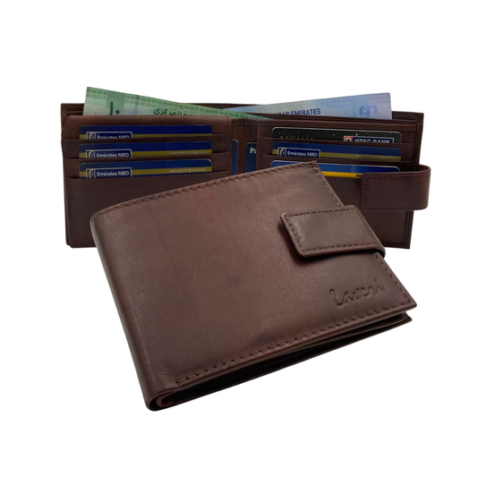 Antq, Smooth Leather Wallet With Inside Leather Lining # 1699L