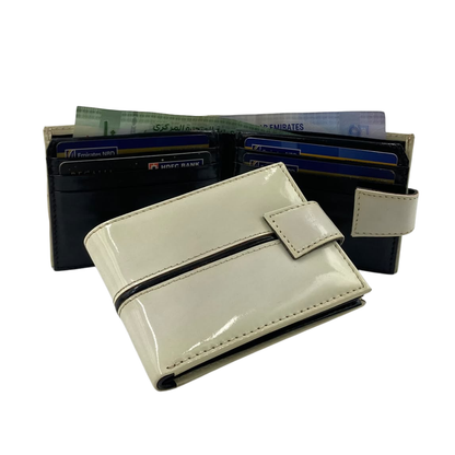 Classic Men's Waterproof Bifold Leather Wallet with Flip ID Window #1729 L (C.L.)