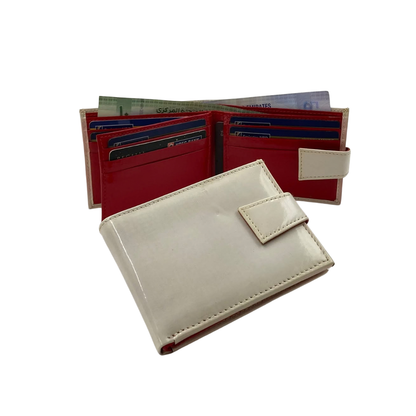 Classic Men's Waterproof Bifold Leather Wallet with Flip ID Window #1728L