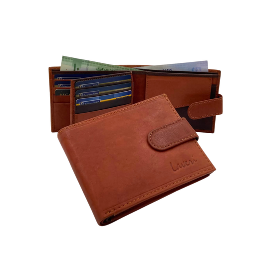 Antq, Smooth Leather Wallet With Inside Leather Lining # 1005CL