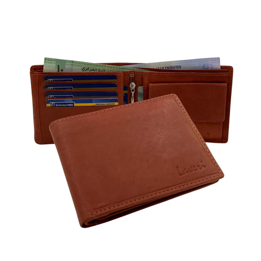 Antq, Smooth Leather Wallet With Inside Leather Lining  # 4021C