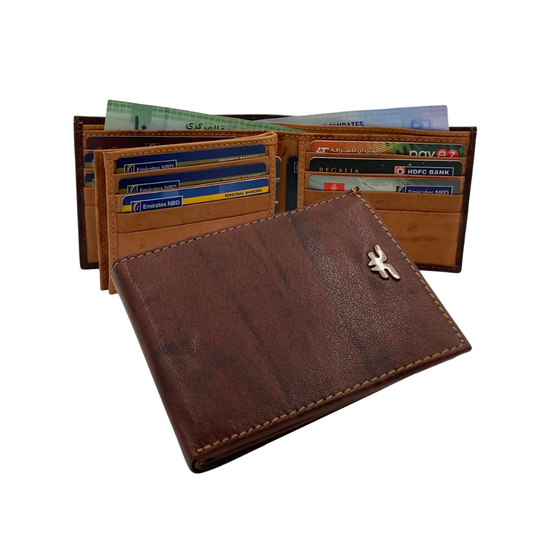 Antq Leather Wallet Inside Leather Lining  # 983A