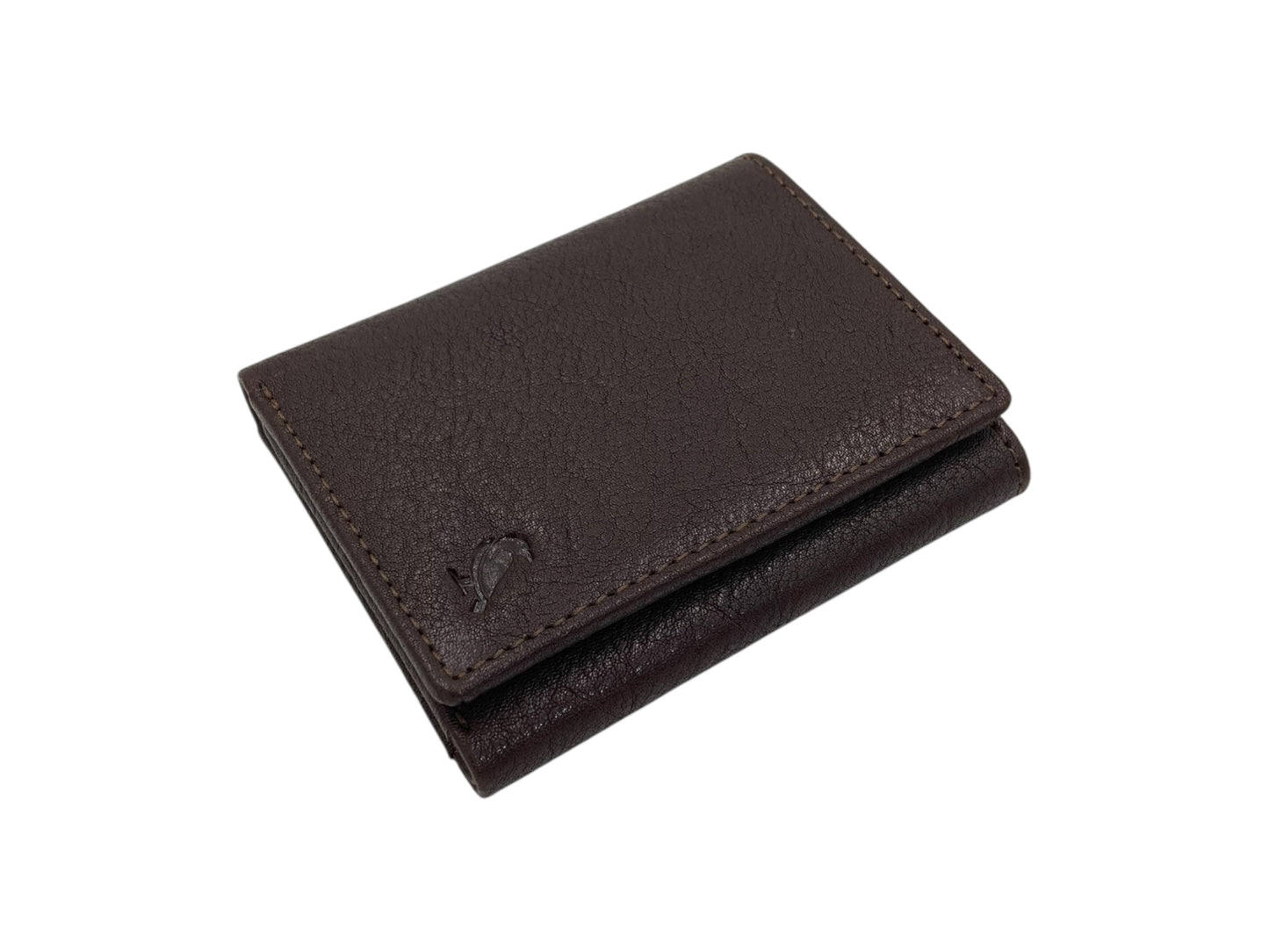 VacaPelle 8-10 Cards Trifold Genuine Leather Wallet # 4699