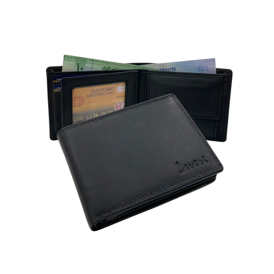 Antq, Smooth Leather Wallet With Inside Leather Lining # 1350B