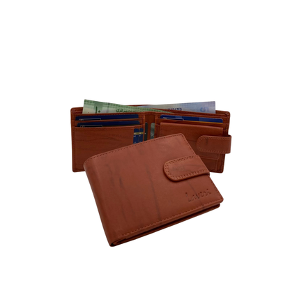 Mens Genuine Leather Mens wallet Leather Lined Bi fold Wallet For Men # 1250CL