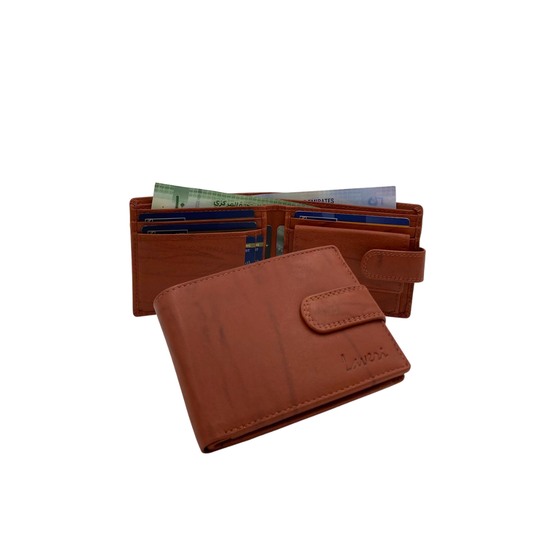 Antq, Smooth Leather Wallet Inside Leather Lining # 1250CL