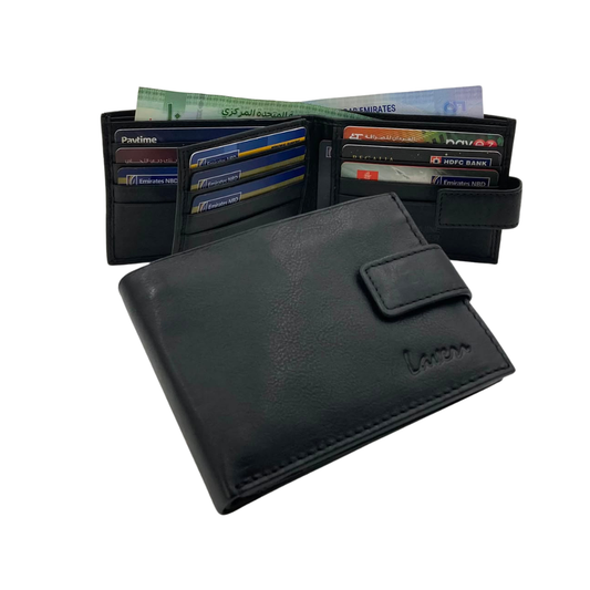 Antq, Smooth Leather Wallet With Inside Leather Lining  # 1326L