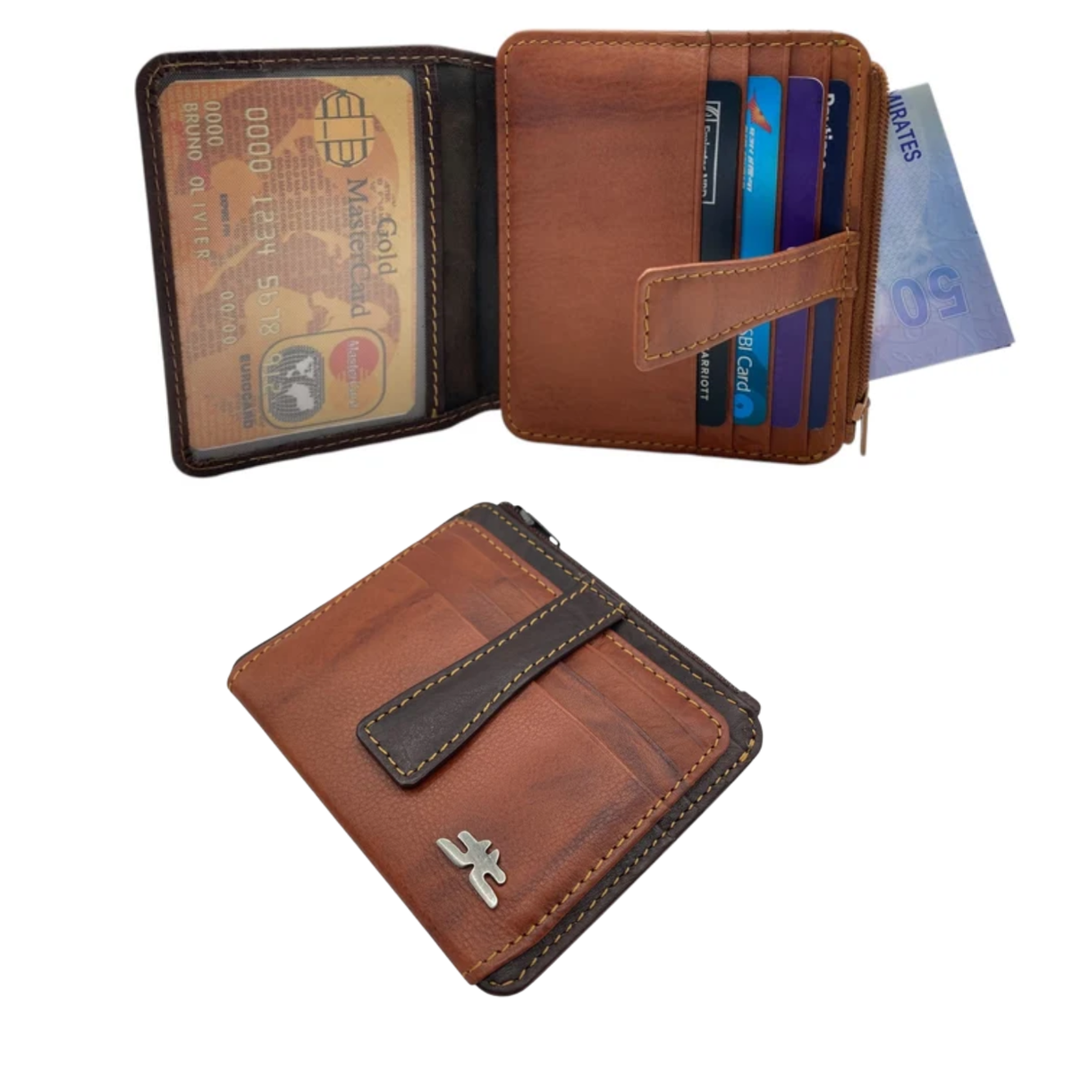 Card Case & Cash Wallet Compact Size 12 Card Space # 4029SN