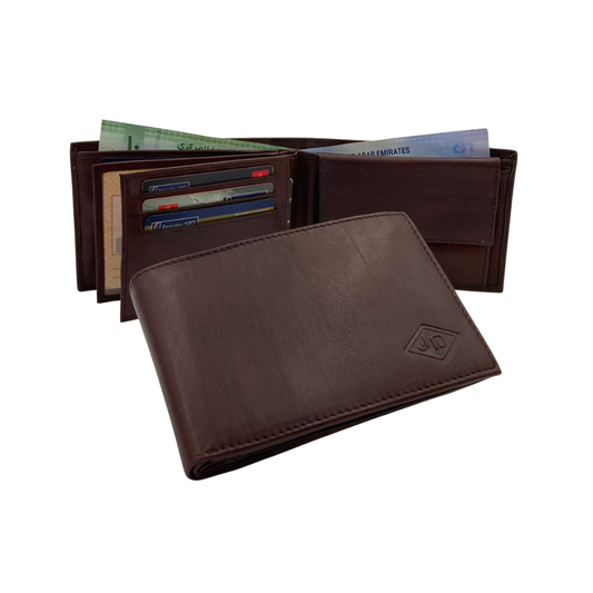 Antq, Smooth Leather Wallet With Inside Leather Lining # JD-690A