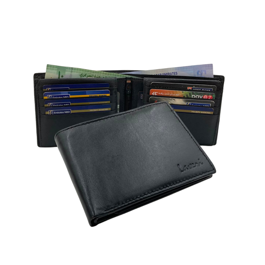 Antq, Smooth Leather Wallet With Inside Leather Lining # 1244