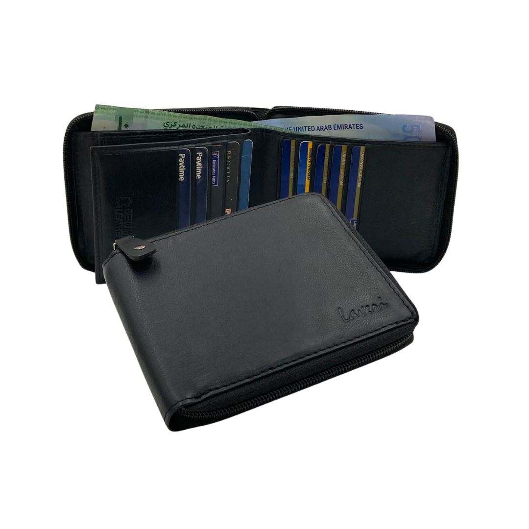 Fullzip leather mens Wallet #1888Z