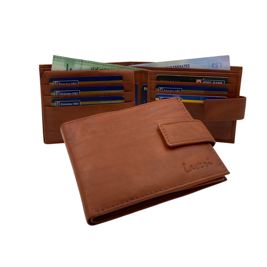 Antq, Smooth Leather Wallet With Inside Leather Lining # 1699L