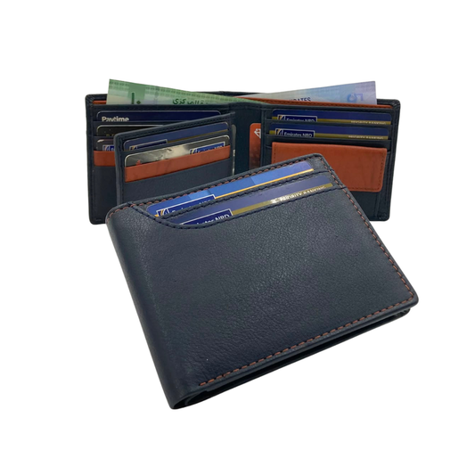 Antq, Smooth Leather Wallet Inside Leather Lining  # 4094NC.2