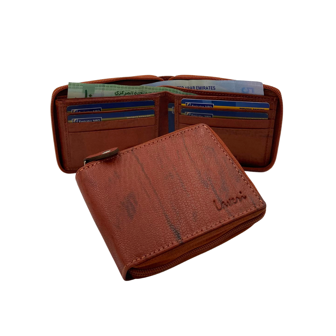 Fullzip leather mens Wallet #1426Z