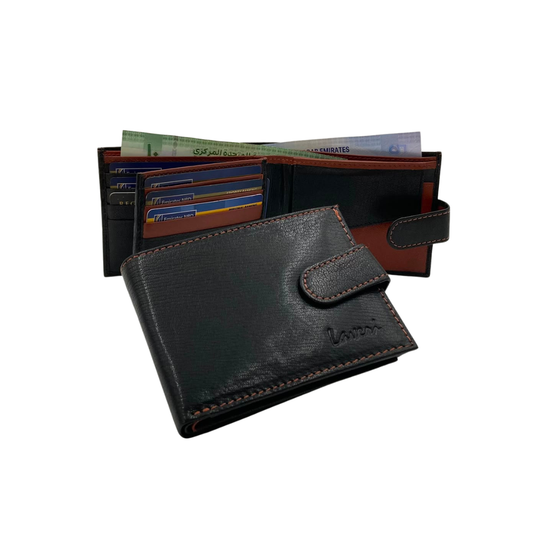 Antq, Smooth Leather Wallet With Inside Leather Lining # 1005CL