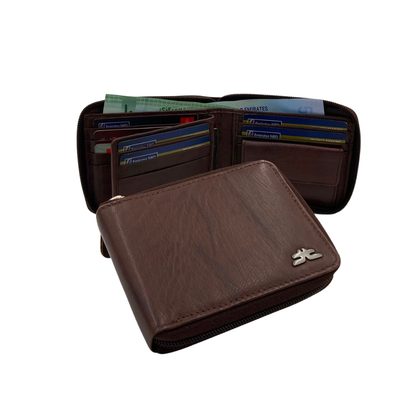 Fullzip leather mens Wallet #4094Z