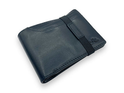 VIP - RFID Multiple Card & Coin, Men's Bifold Wallet With Elastic Lock, Inside Zip # 1244 Elastic