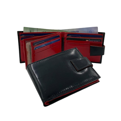 Classic Men's Waterproof Bifold Leather Wallet with Flip ID Window #892L