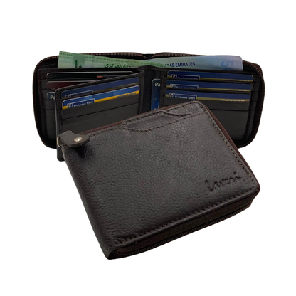 Fullzip leather mens Wallet #4094NZ