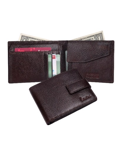 Pebble Texture Billfold Coin Pocket Wallet # 1886CL