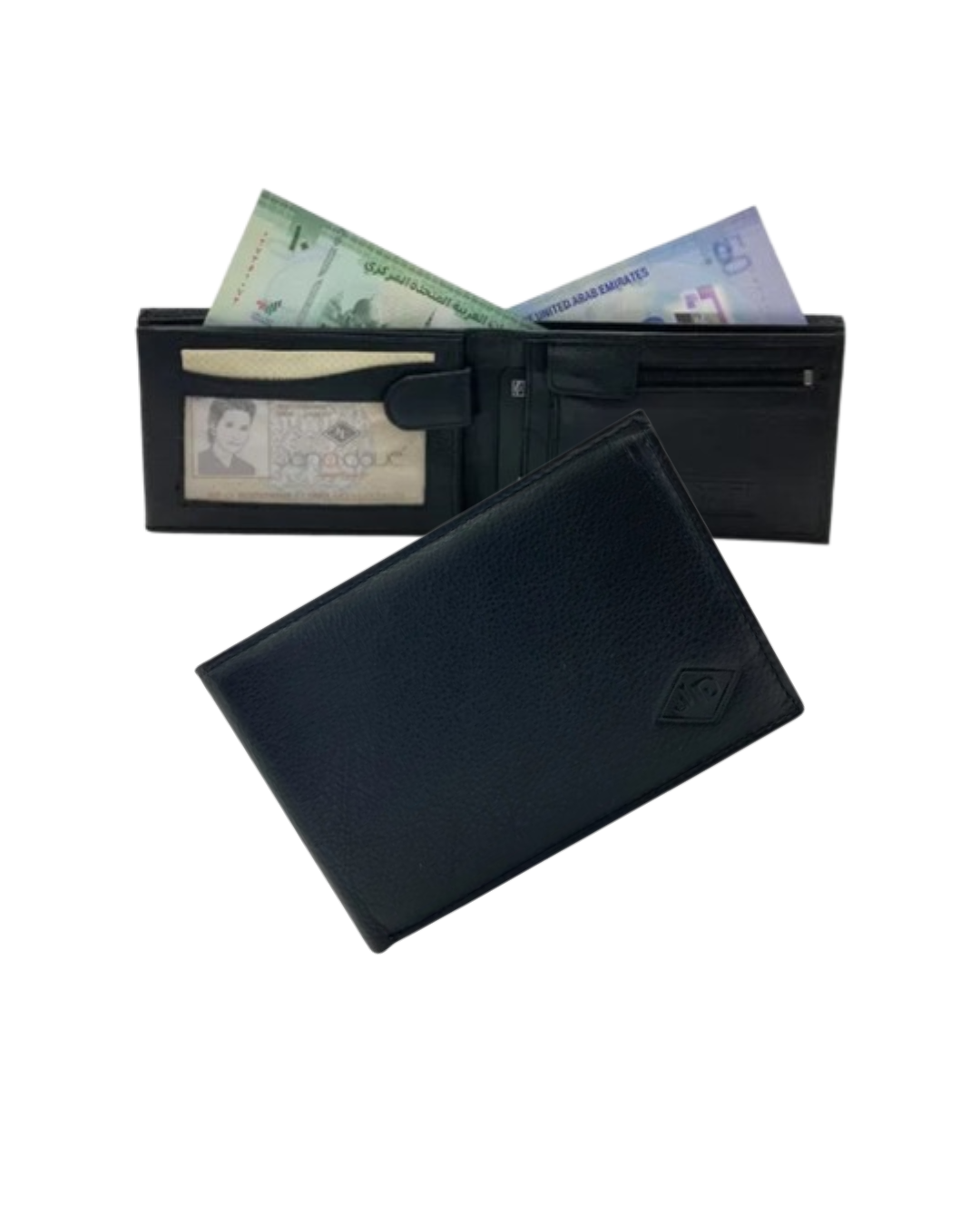 Smooth Leather Card & Coin Billfold Wallet # JD-1825B