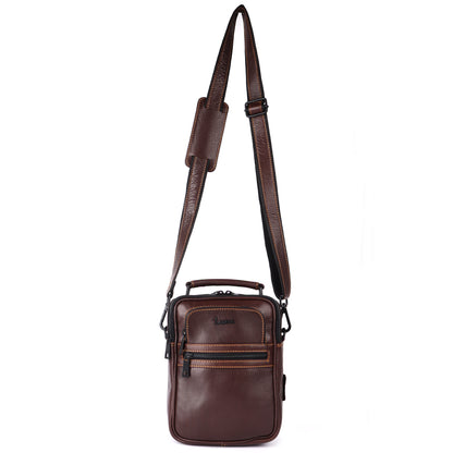 Kani Leather Crossbody Messenger Bag #2290B