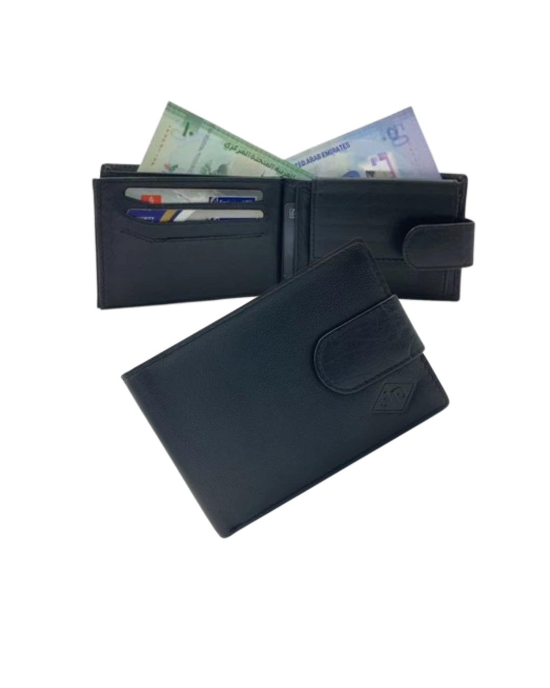 Smooth Leather Card & Coin Billfold Wallet # JD-523