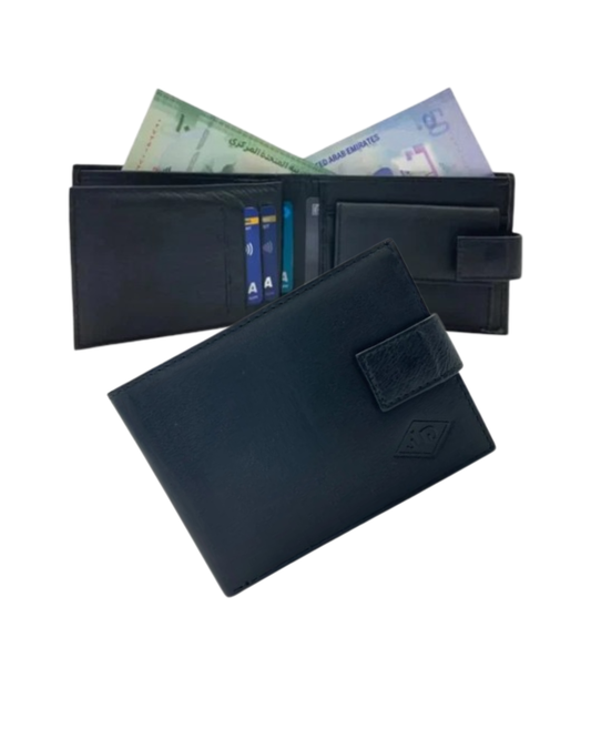 Smooth Leather Card & Coin Billfold Wallet # JD.1815