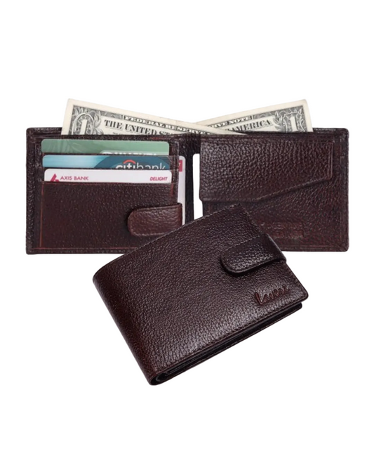 Pebble Texture Billfold & Coins Pocket Wallet # 1013CL