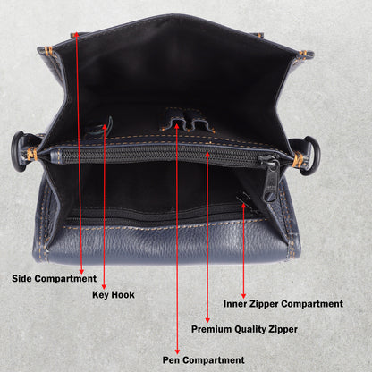 Antaa Leather Crossbody/Messenger Bag #2488B